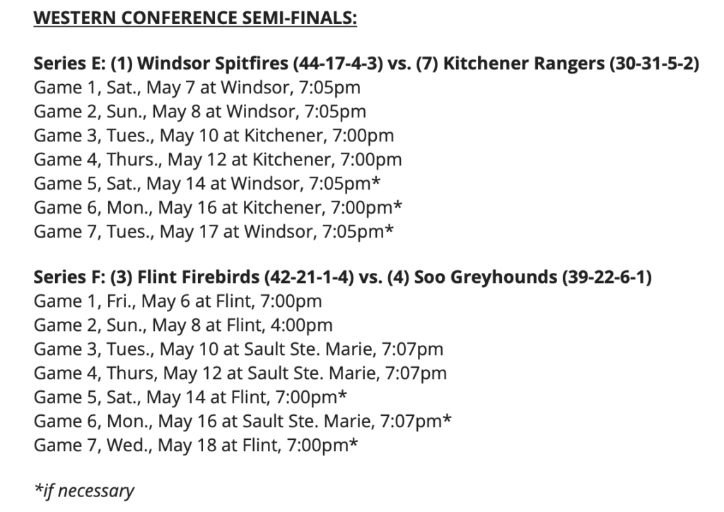 NEW POST: OHL's Top Greyhounds open Semi-Finals on the road May 6th. 42 Screen Shot 2022 05 05 at 11.24.13 AM