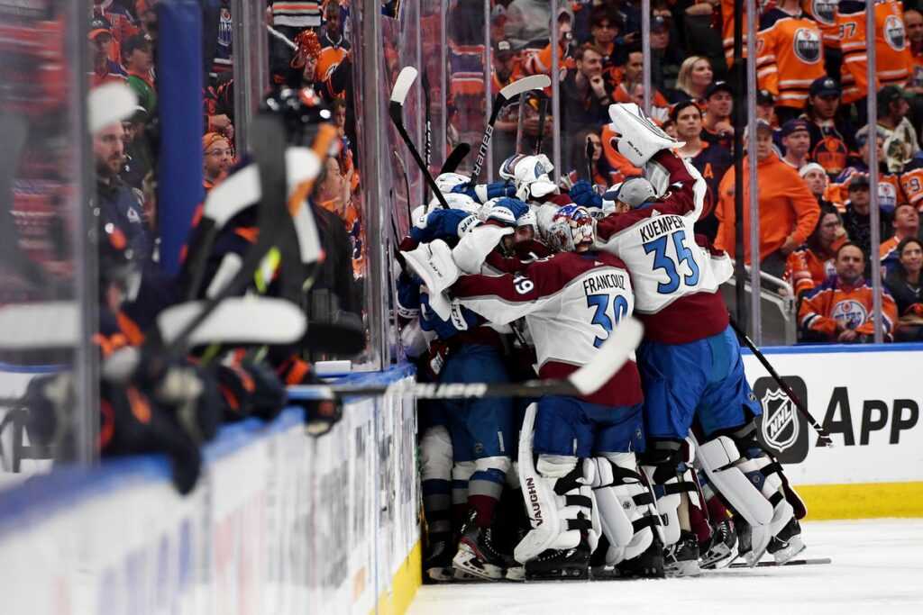 Credit where it's due: The Colorado Avalanche are deserving Western Conference Champions 42 Colorado advance hug crowd