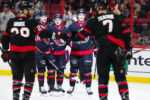 Ottawa Senators celebrating after PPG