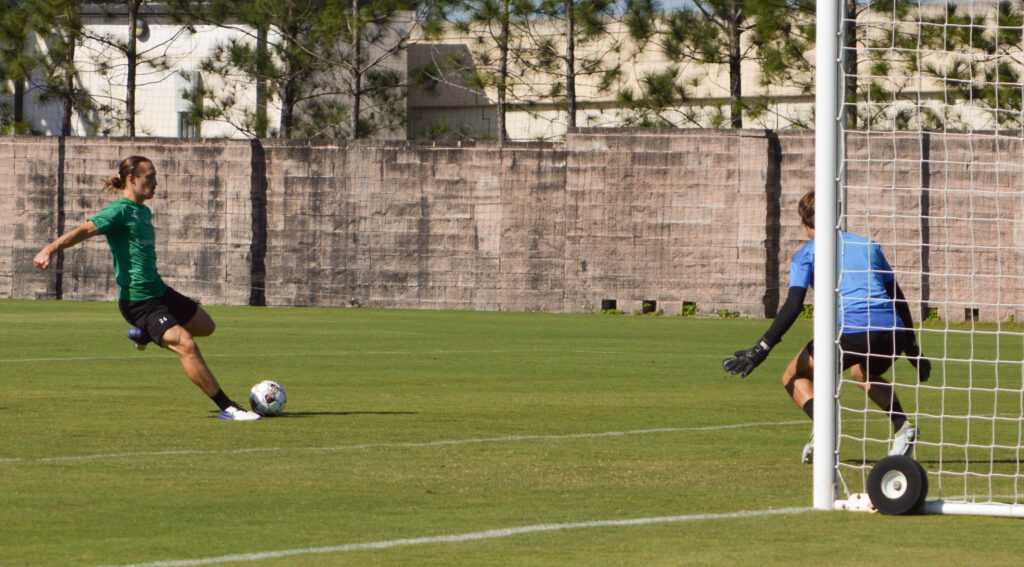LAFC experience meant world to Rowdies’ star 42 Cal Jennings kicks shot in practice