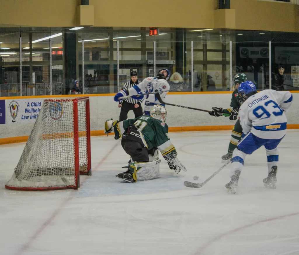 Cubs host Voodoos in final home game of regular season 42 Cubs forward Hudson Chitaroni taps home a pass for a goal