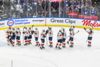 Florida Panthers celebrate on ice