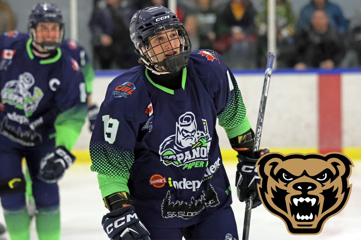 NOJHL trio commit to collegiate programs across North America 43 Espanola Paper Kings forward Jack Anderson skates during a game