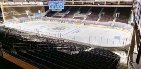Inside Erie Otters arena