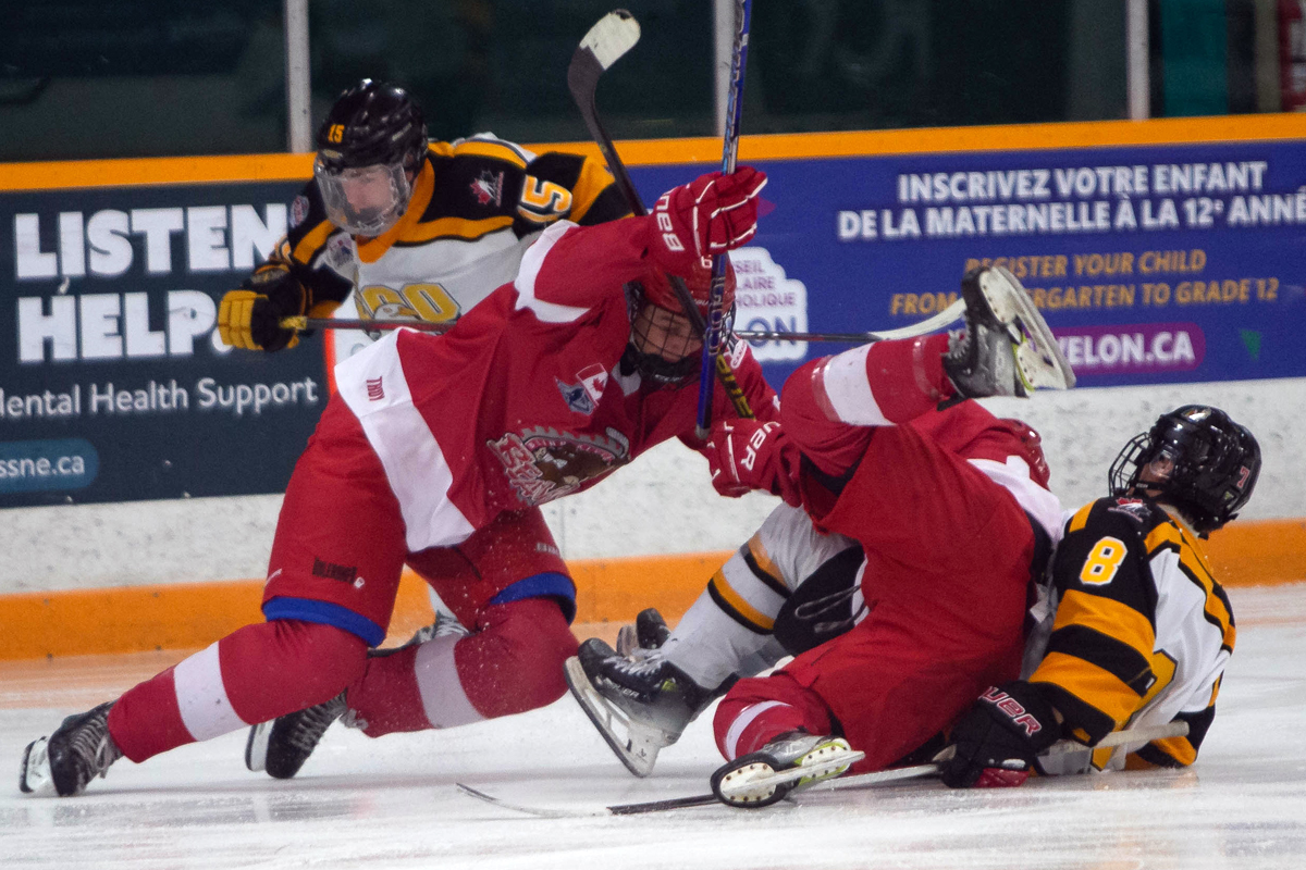 2025 NOJHL Showcase Day 1; Afternoon and evening results 42 2025 NOJHL Showcase - Soo Eagles vs. Blind River Beavers at the 2025 NOJHL Showcase (Petra Joel, Points North Media)