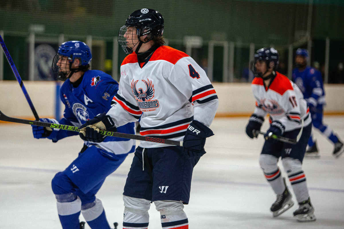 2025 NOJHL Showcase Day 1; Afternoon and evening results 44 2025 NOJHL Showcase - Soo Thunderbirds vs. Greater Sudbury Cubs at the 2025 NOJHL Showcase (Caleigh Fera, Points North Media)
